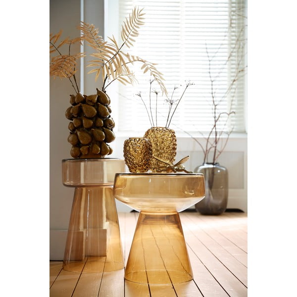 Măsuță auxiliară rotundă din sticlă ø 30 cm Dakwa – Light & Living-image-2