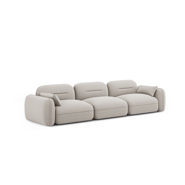 Canapea crem cu tapițerie din catifea 320 cm Audrey – Interieurs 86-image-2