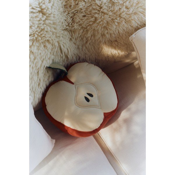 Pernă pentru copii din bumbac ø 30 cm Apple – Lorena Canals-image-4