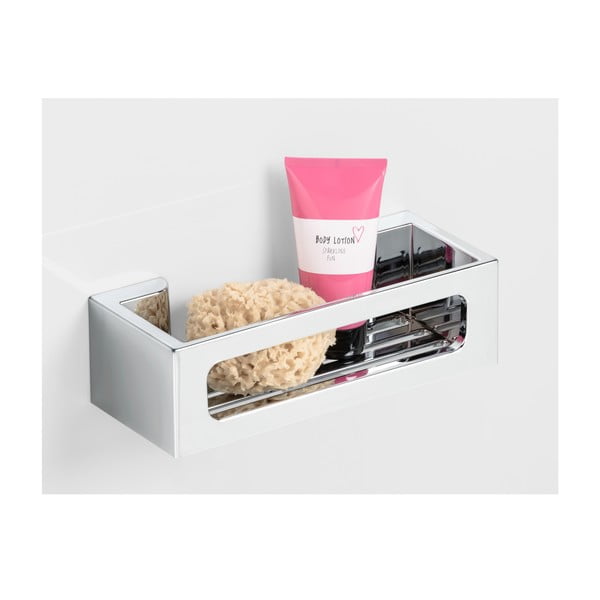 Raft de baie argintiu autoadeziv din plastic Bralia - Wenko-image-1