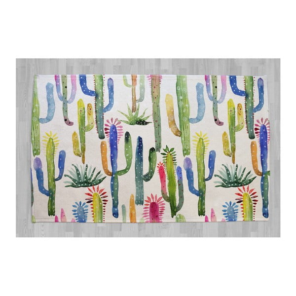 Covor din bumbac pur Surdic Cactus, 140 x 90 cm