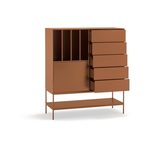 Dulap cărămiziu 120x140x45 cm Platt – Teulat-image-4