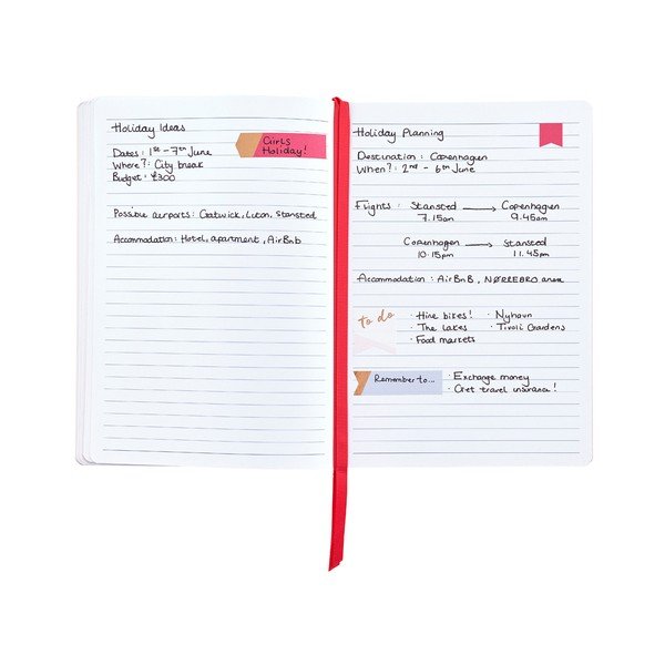 Agendă cu model de leopard A5 Busy B, 96 file, albastru deschis-image-3