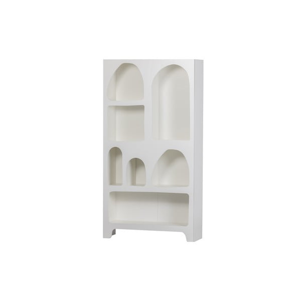 Bibliotecă albă 95x180 cm Caz – WOOOD-image-1