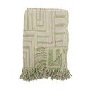 Pătură verde din amestec de bumbac 130x155 cm Velva – Bloomingville