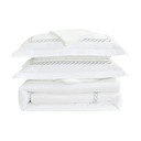 Lenjerie de pat albă din bumbac satinat pentru pat de o persoană cu cearceaf inclus, cu 6 piese 140x200 cm Whispered Serenity – Mila Home Luxury