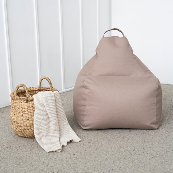 Fotoliu bean bag gri deschis Play Amuse – SLOWDOWN-image-1