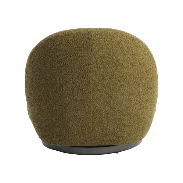 Fotoliu verde cu tapițerie din stofă bouclé Gumaca – Light & Living-image-3