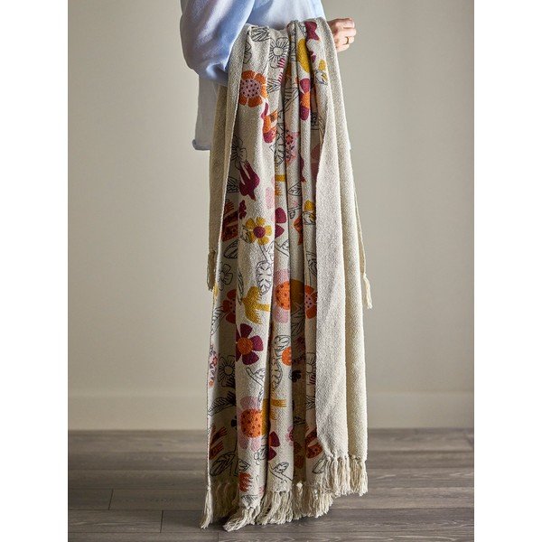 Pătură din amestec de bumbac 130x160 cm Vivielle – Bloomingville-image-4