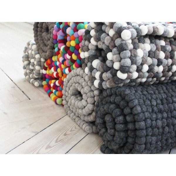 Covor cu bile din lână Wooldot Ball Rugs, 120 x 180 cm, antracit-image-2