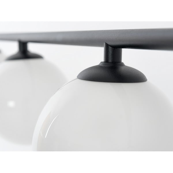 Lustră neagră cu abajur de sticlă 142x142 cm Catkin - CustomForm-image-3