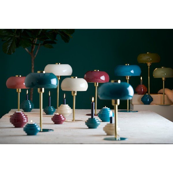 Veioză burgundy cu abajur din metal (înălțime 40 cm) Surin – Light & Living-image-1