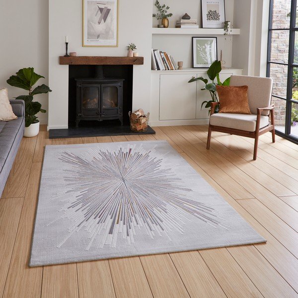 Covor albastru deschis/roz deschis 120x170 cm Creation – Think Rugs-image-1