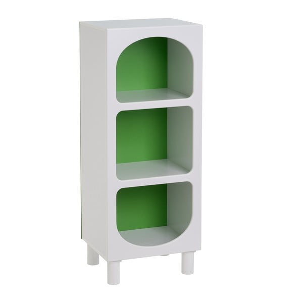 Bibliotecă albă/verde 40x100 cm – Casa Selección