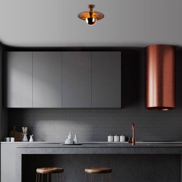 Plafonieră arămie cu abajur din metal ø 38 cm Kurt – Opviq lights-image-4