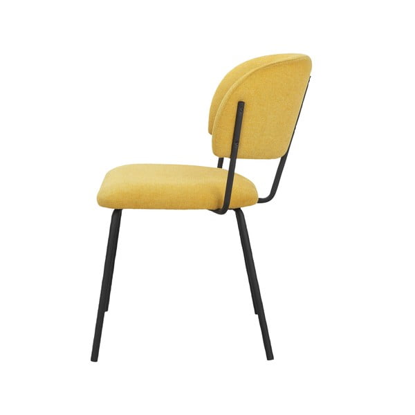 Scaune de dining galbene 2 buc. Claudia – Støraa-image-4