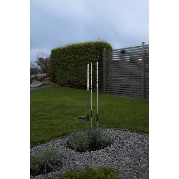 Set de 3 decorațiuni luminoase solare cu LED pentru exterior Star Trading Bubbly, înălțime 83 cm-image-3