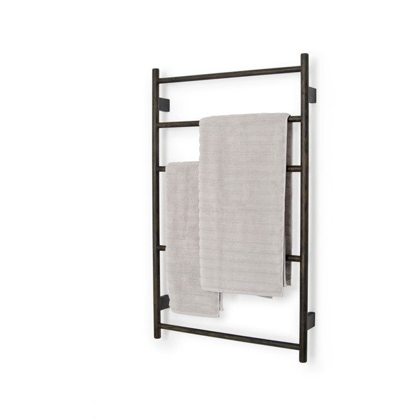 Suport din lemn de stejar pentru prosoape Wireworks Towel Rail Wallbar, negru-image-3