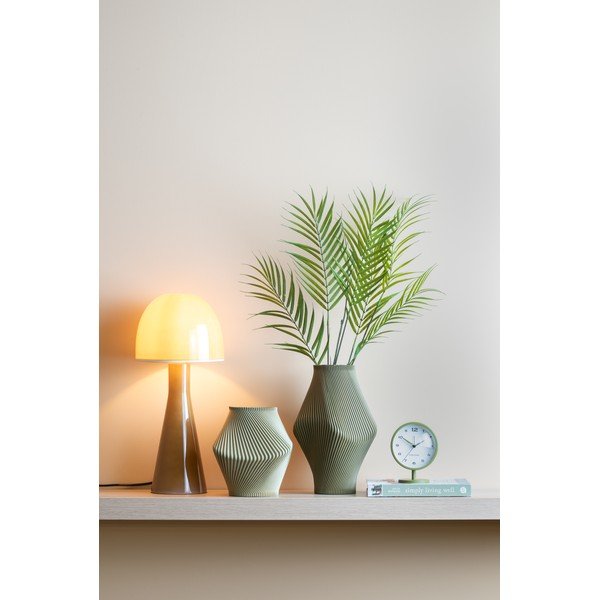 Veioză galben ocru cu abajur din sticlă (înălțime 45 cm) Bombin – Leitmotiv-image-1