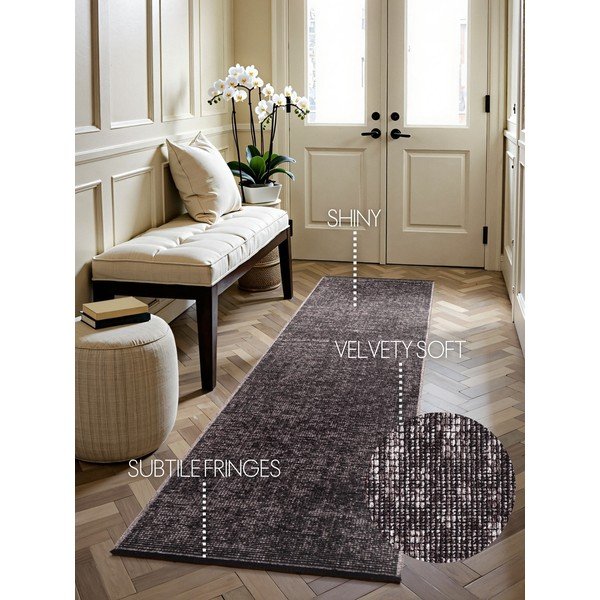 Covor tip traversă maro 80x250 cm Prisma – Elle Decoration-image-4