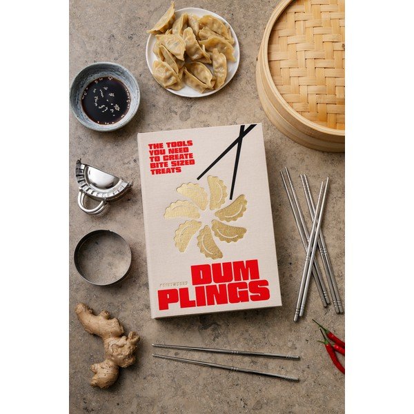 Set de bețe chinezești bej din oțel inoxidabil pentru 4 persoane The Essentials - Dumpling Tools – Printworks-image-1