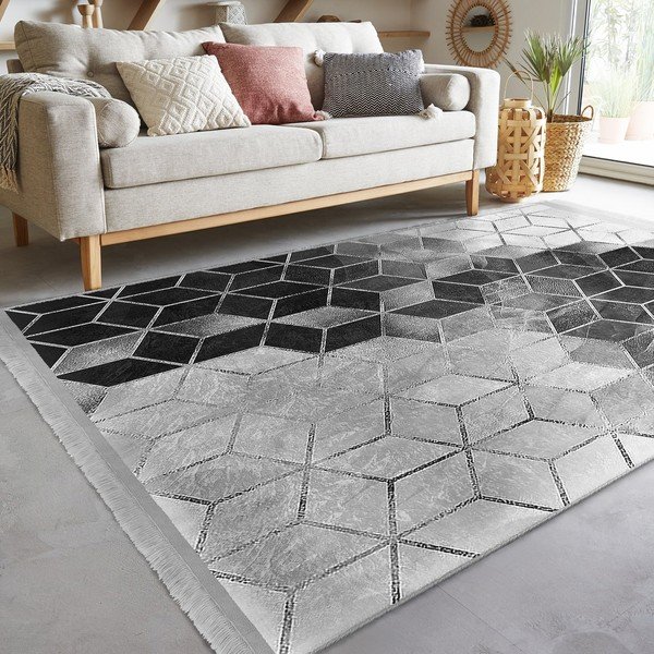 Covor gri 80x150 cm – Mila Home-image-2