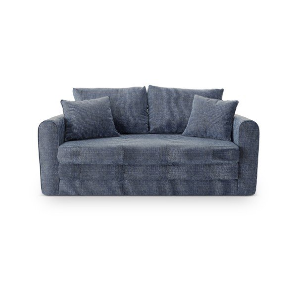Canapea albastru prăfuit extensibilă 158 cm Lido – Micadoni -image-2