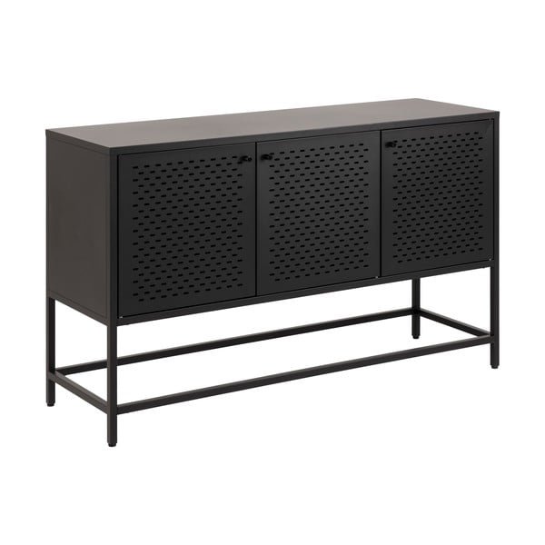 Comodă neagră joasă din metal 125x75 cm Newcastle – Actona-image-2
