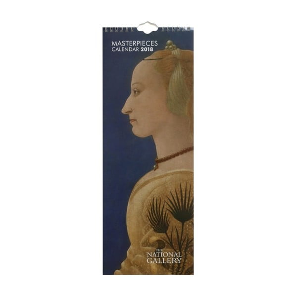 Calendar îngust perete pentru anul 2018 Portico Designs National Gallery