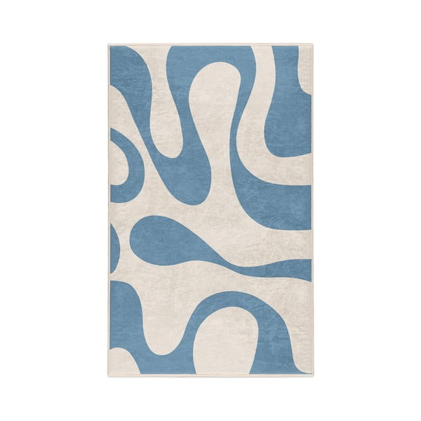 Covor albastru lavabil 80x150 cm Blue Latte – Mila Home
