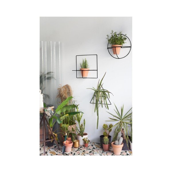 Suport de perete pentru ghivece Really Nice Things Triangle, negru-image-1