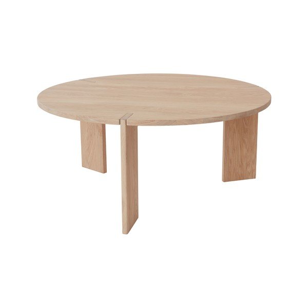Măsuță de cafea în culoare naturală rotundă din lemn de stejar ø 90 cm Oy – OYOY Living Design