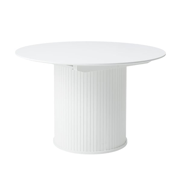 Masă de dining rotundă extensibilă cu blat suplimentar ø 120 cm Nola – Unique Furniture