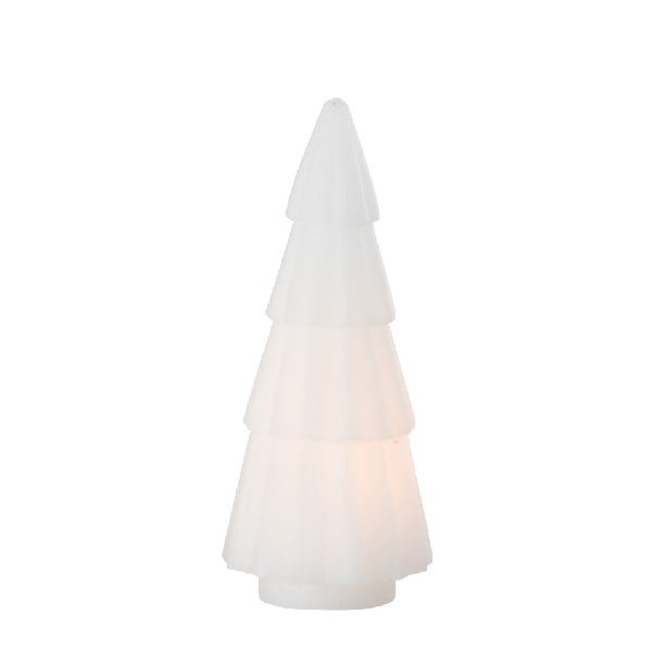 Lumânare cu LED J-Line Tree, înălțime 21 cm, alb