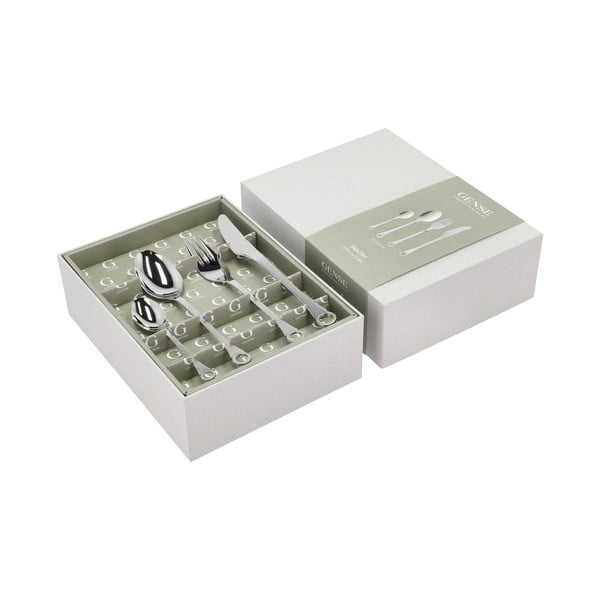 Tacâmuri argintii din oțel inoxidabil 16 buc. Pantry – Gense-image-3