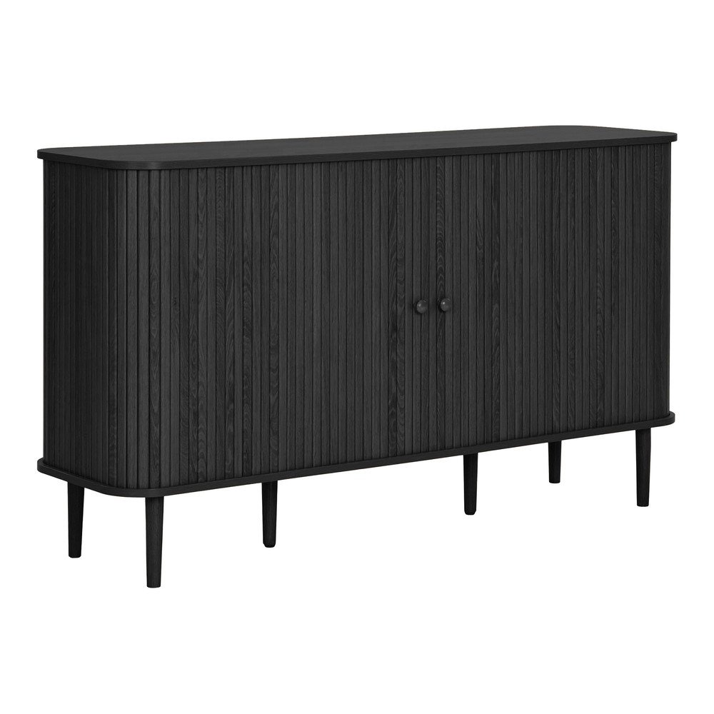 Comodă neagră din lemn de pin 140x79x40 cm Nikko – House Nordic