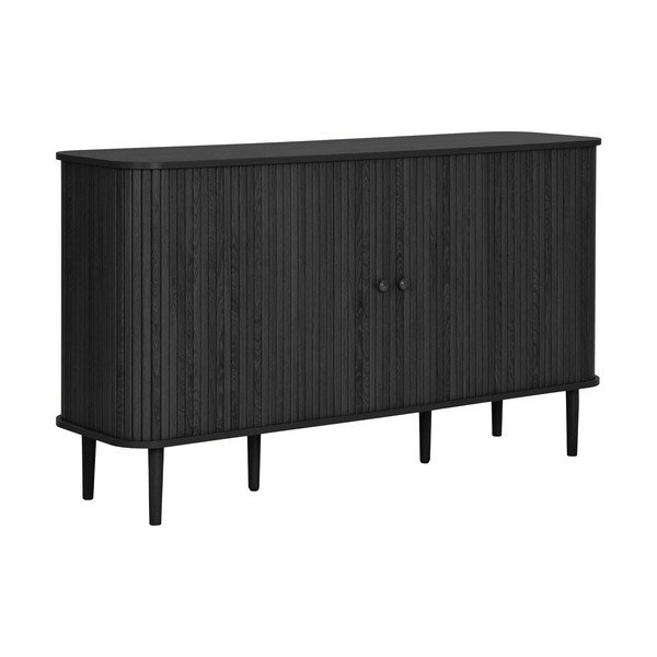 Comodă neagră din lemn de pin 140x79x40 cm Nikko – House Nordic