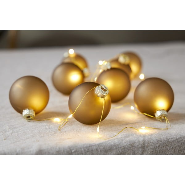 Decorațiune luminoasă aurie ø 6 cm  de  Crăciun Bliss – Star Trading-image-1