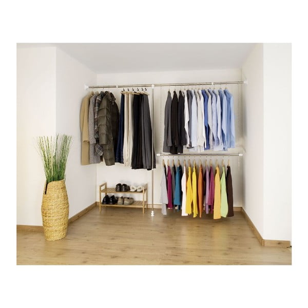 Suport pentru haine argintiu telescopic din metal Garment – Wenko-image-3