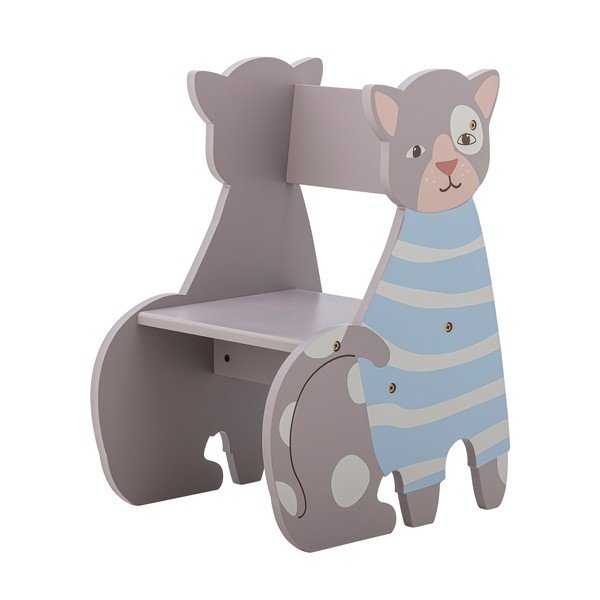 Scaun de copii albastru deschis/gri Mille – Bloomingville Mini-image-2