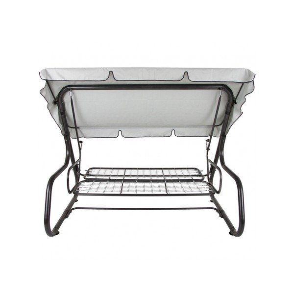 Balansoar de grădină albastru închis/gri închis din metal Venezia – Dajar-image-2