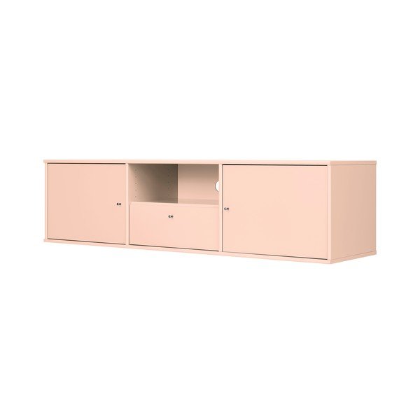 Comodă TV roz-deschis 161x42x45 cm Mistral – Hammel Furniture-image-1