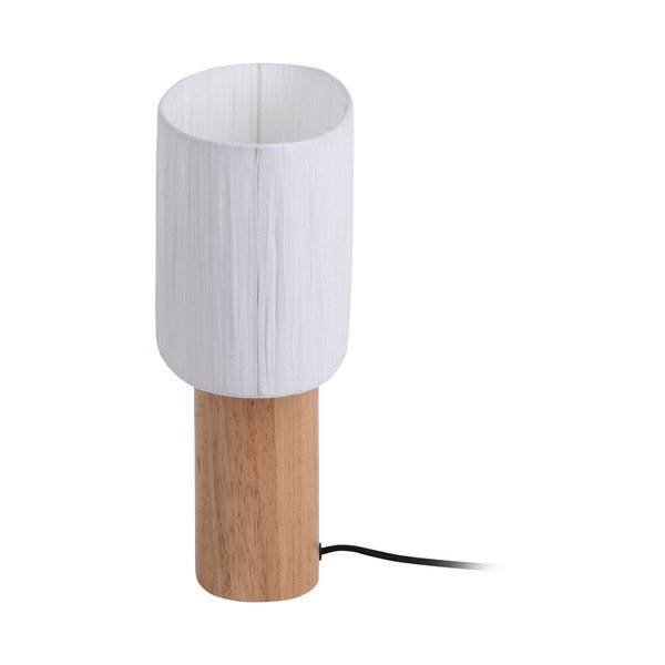 Veioză alb/natural cu abajur din sfoară din hârtie (înălțime 30,5 cm)  Sheer Oval – Leitmotiv-image-4