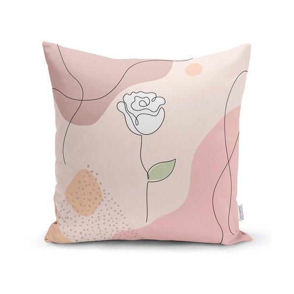 Set 4 fețe de pernă decorative Minimalist Cushion Covers Draw Art Women, 45 x 45 cm-image-3