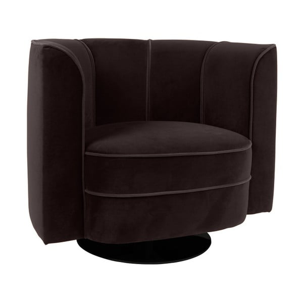 Fotoliu Dutchbone Flower, negru