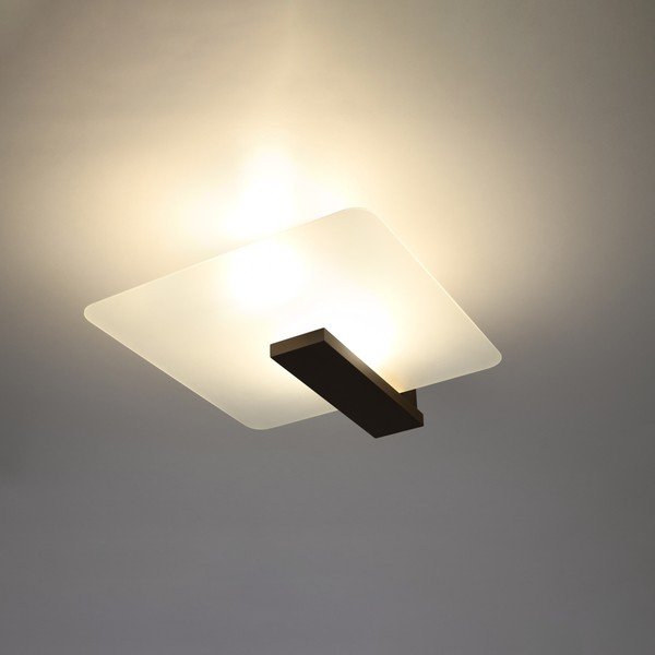 Plafonieră maro închis cu abajur din sticlă 40x47.5 cm Parola – Sollux-image-1