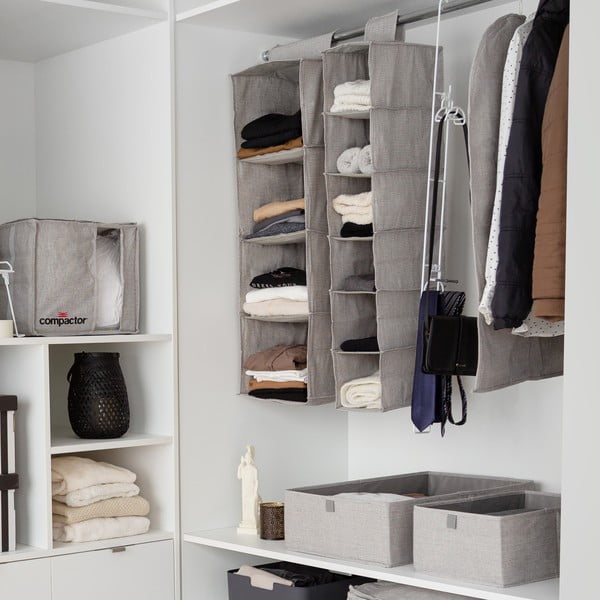 Organizator pentru șifonier de suspendat din material textil Oxford – Compactor-image-2