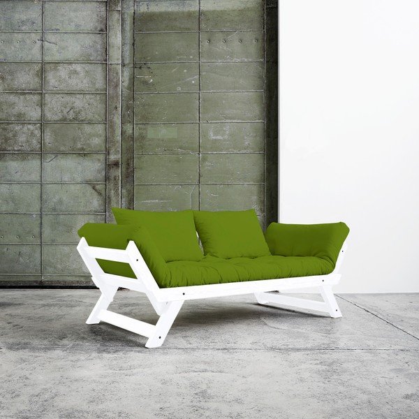 Canapea extensibilă Karup Bebop White/Lime-image-1