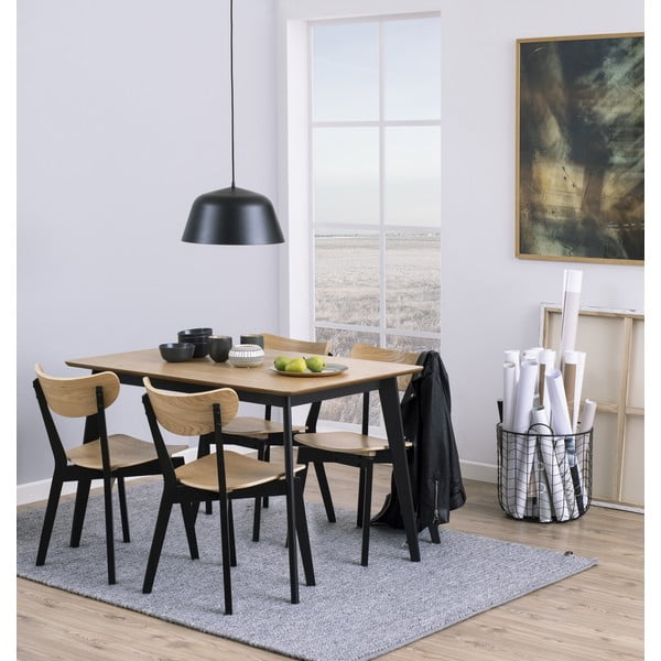 Masă dining în decor de stejar Actona Roxby, 120 x 80 cm-image-1