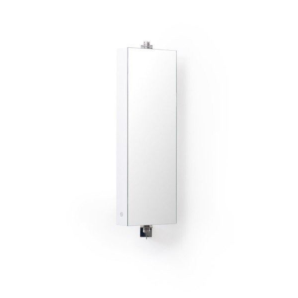 Dulap pentru baie cu oglindă Domain, 71 cm, alb-image-3